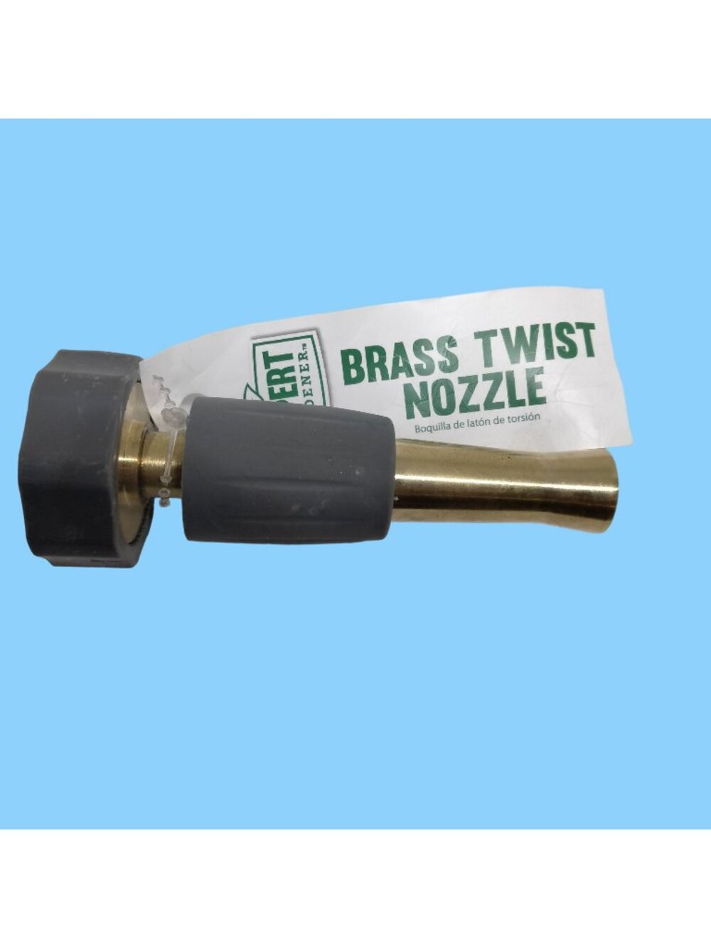 Expert Gardener Brass Twist Nozzle Water Hose Sprayer 4 in Adjustable  Metal Tip